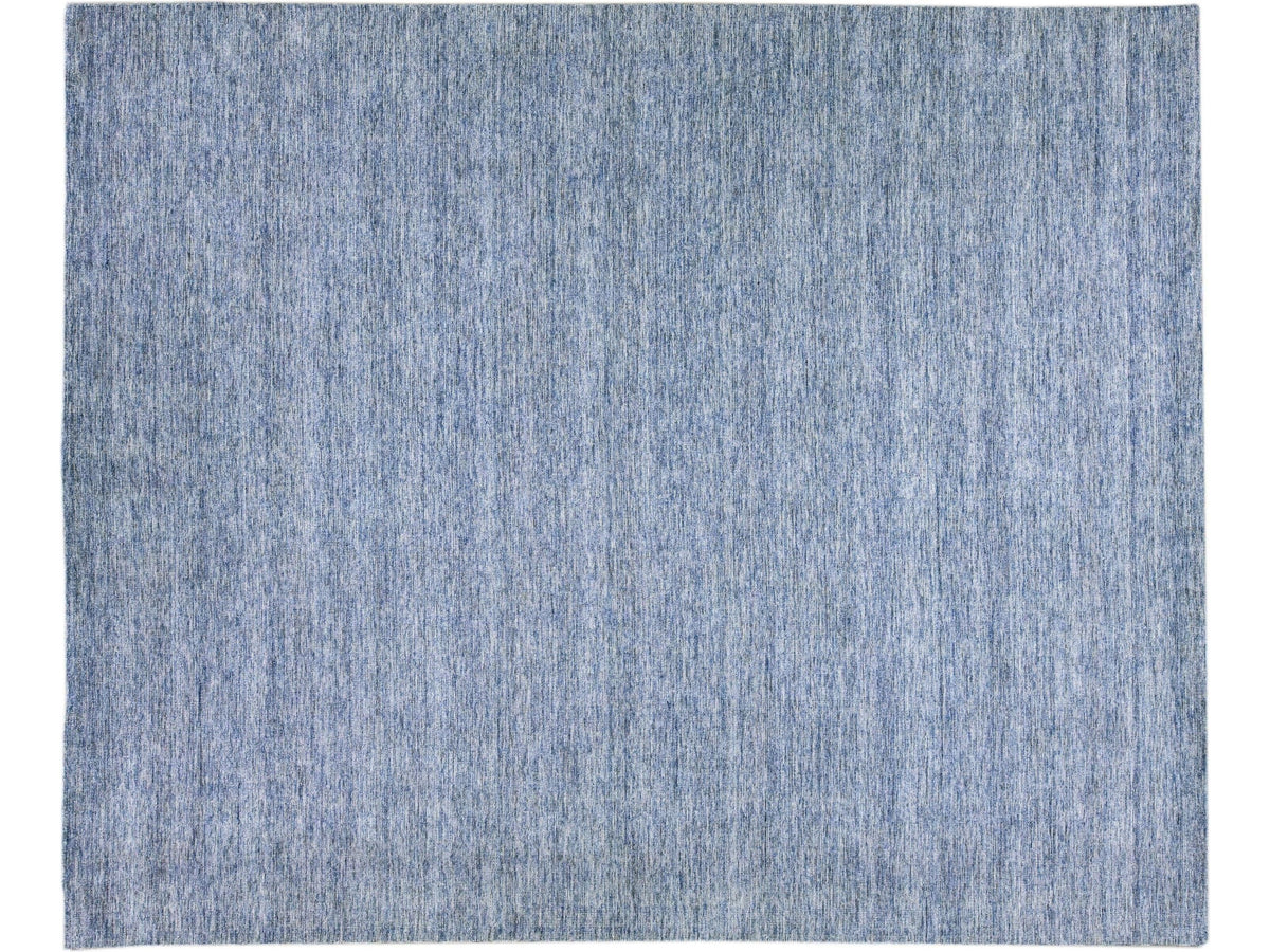 Modern Bamboo & Silk Groove Rug 9 X 12