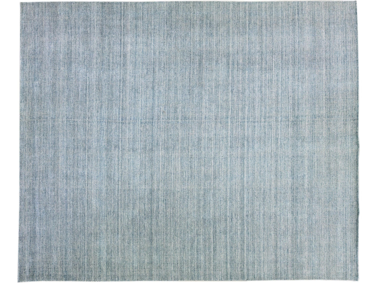Modern Bamboo & Silk Groove Rug 12 X 15