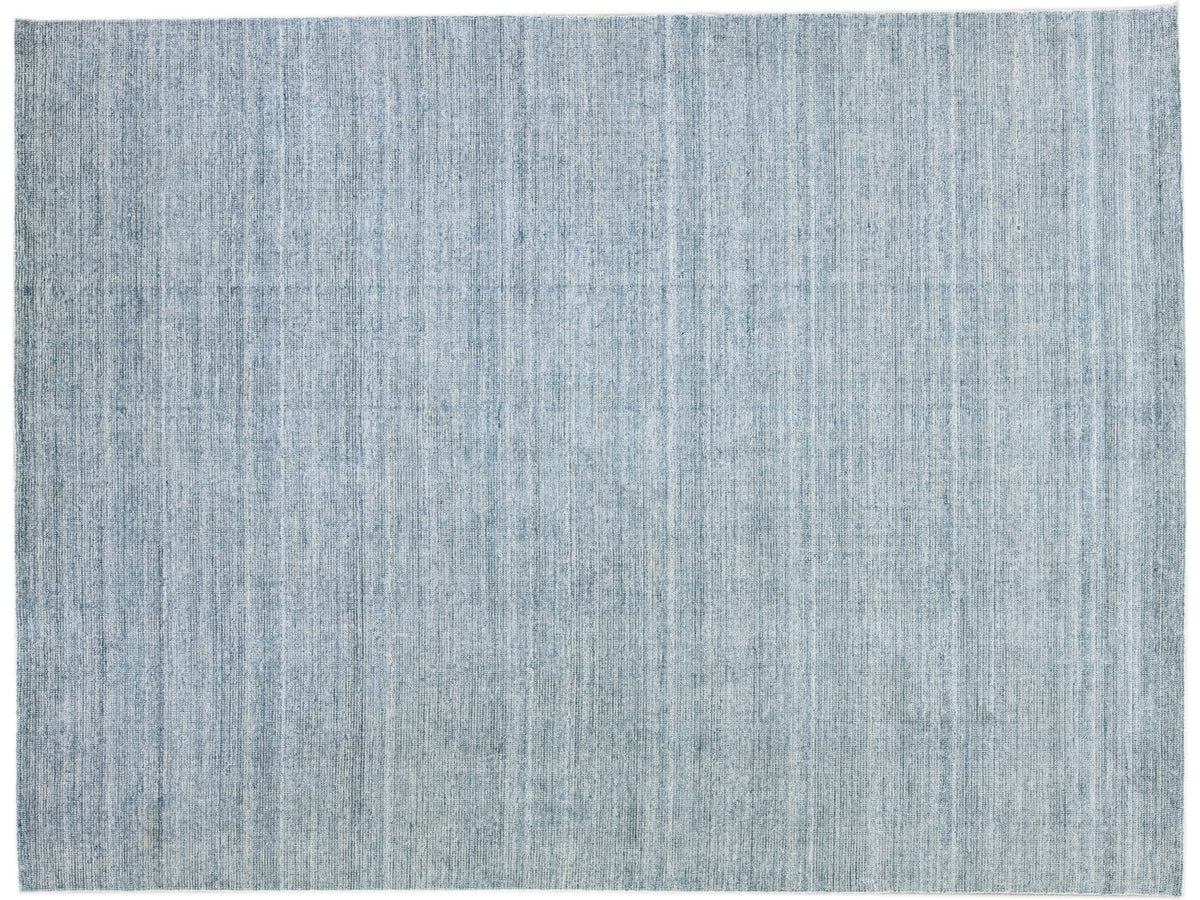 Modern Bamboo & Silk Groove Rug 9 X 12