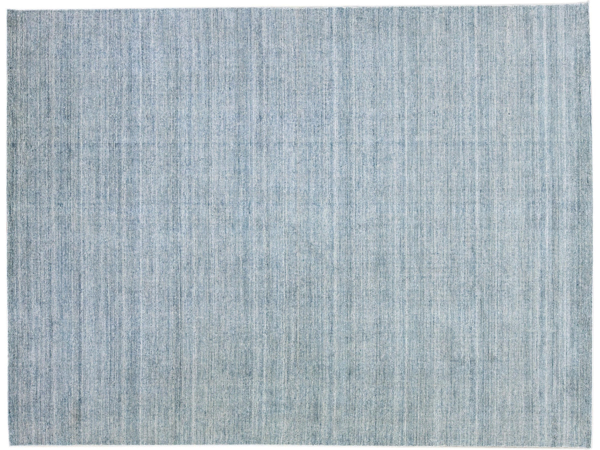 Modern Bamboo & Silk Groove Rug 9 X 12
