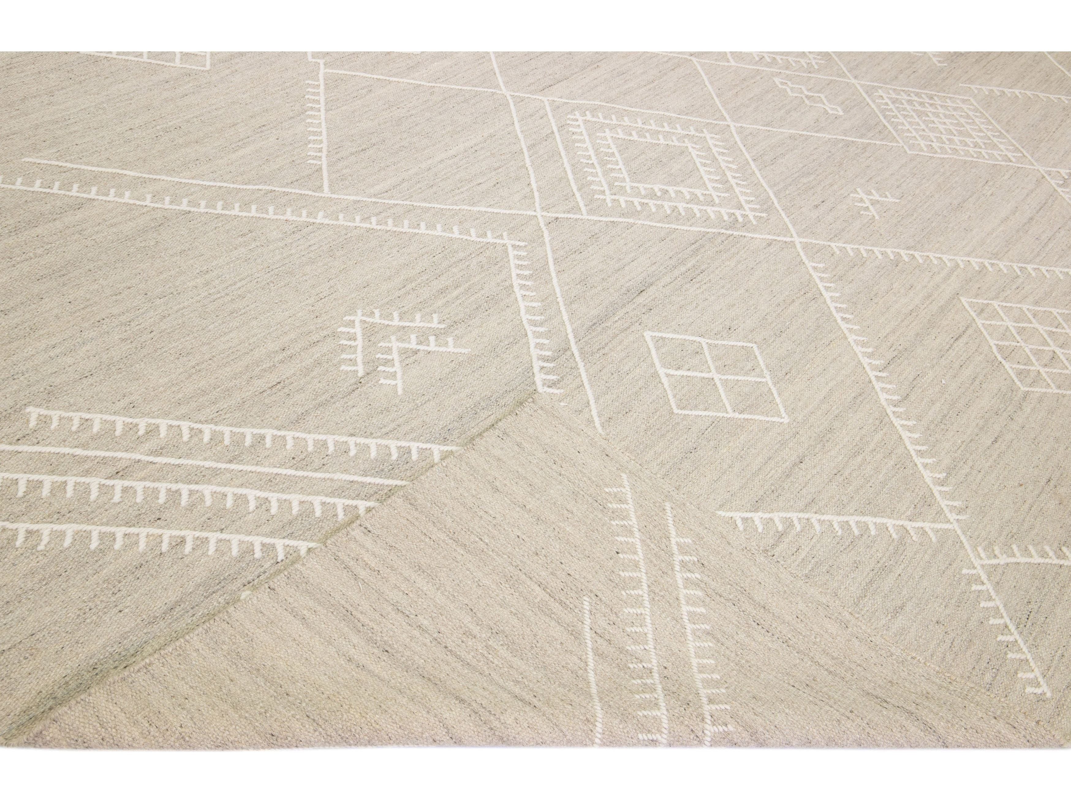 Modern Kilim Wool Rug