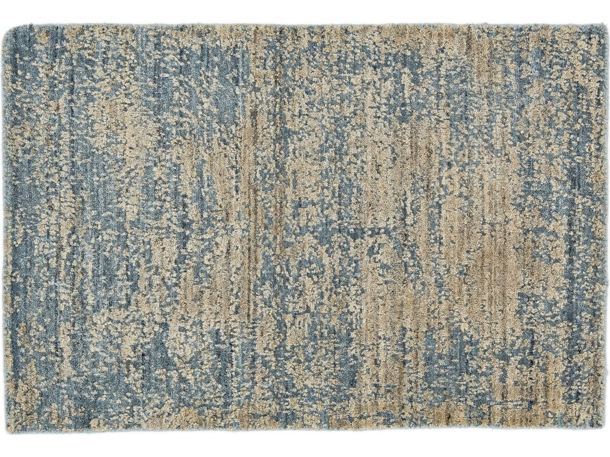 Modern Wool and Silk Custom Rug