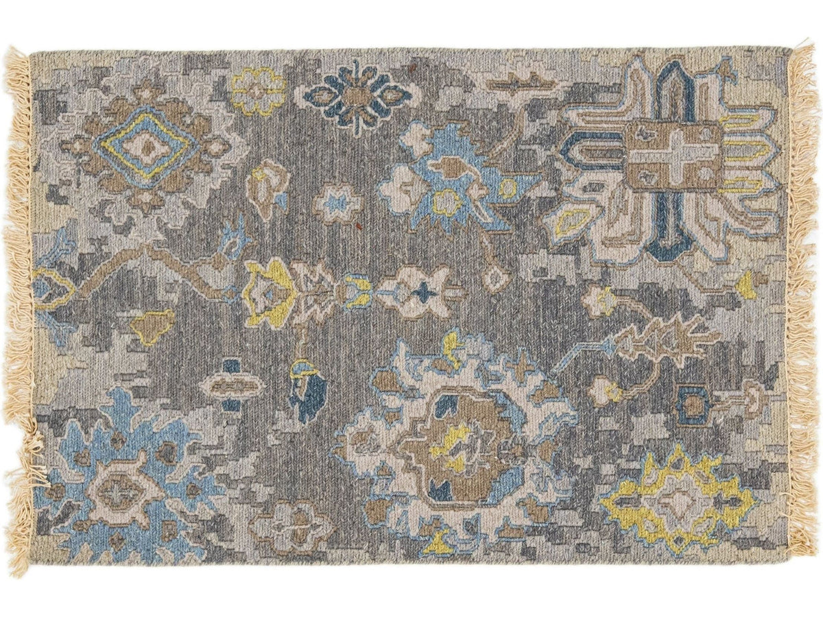 Transitional Oushak Custom Wool Rug