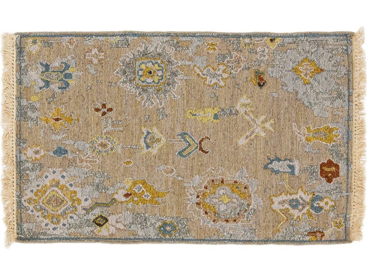 Transitional Oushak Custom Wool Rug