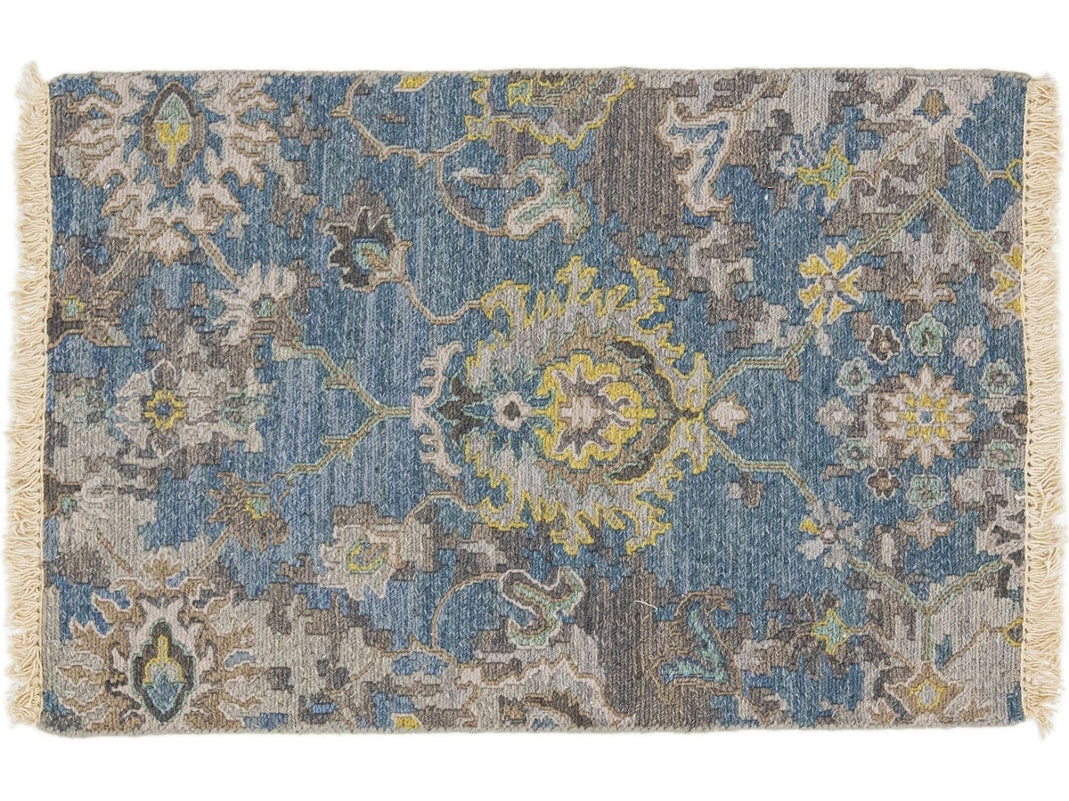 Transitional Oushak Custom Wool Rug