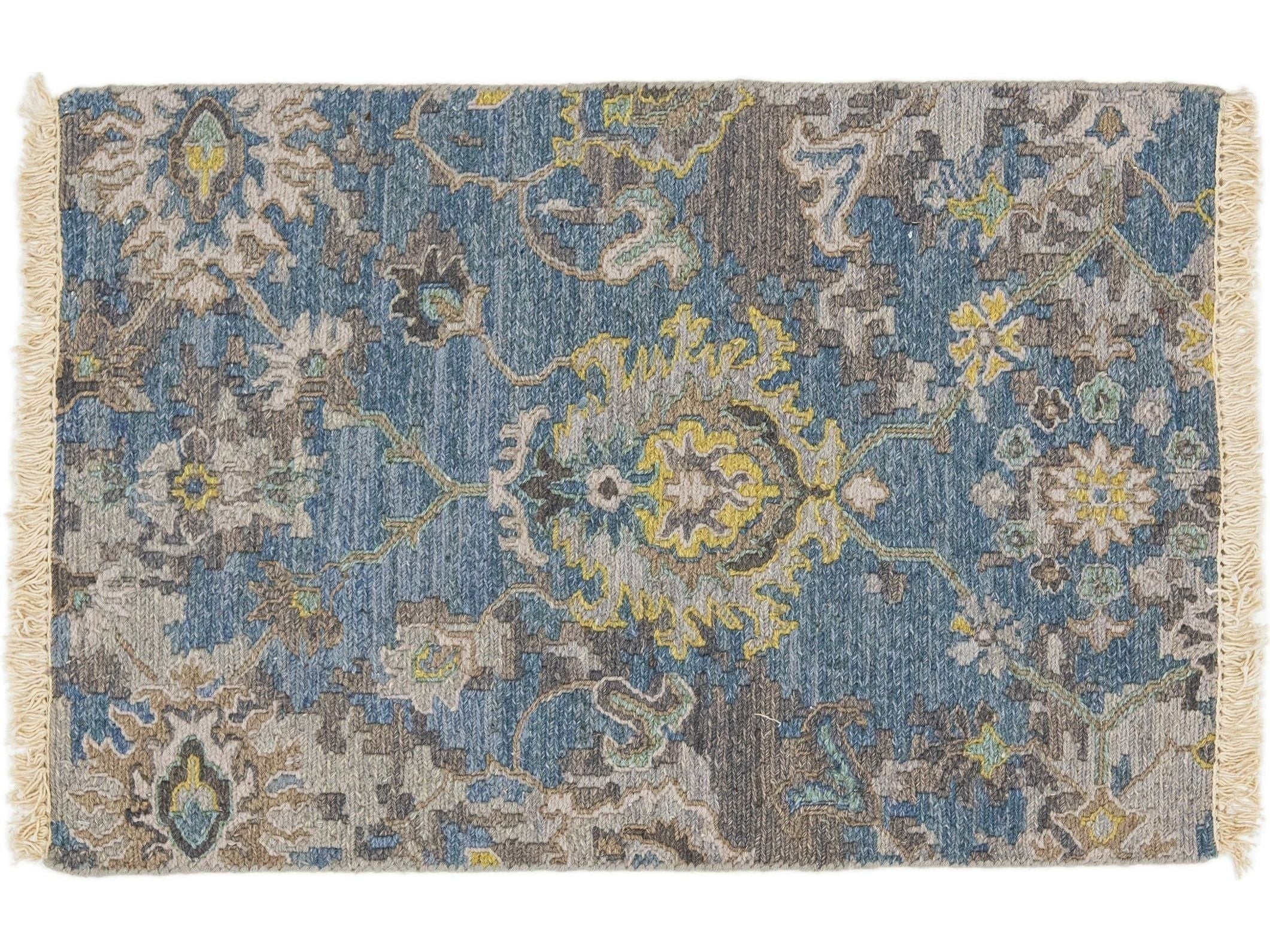 Transitional Oushak Style Custom Wool Rug