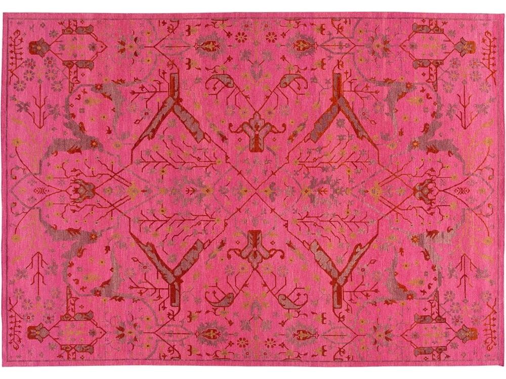 Modern Soumak-Style Wool Rug