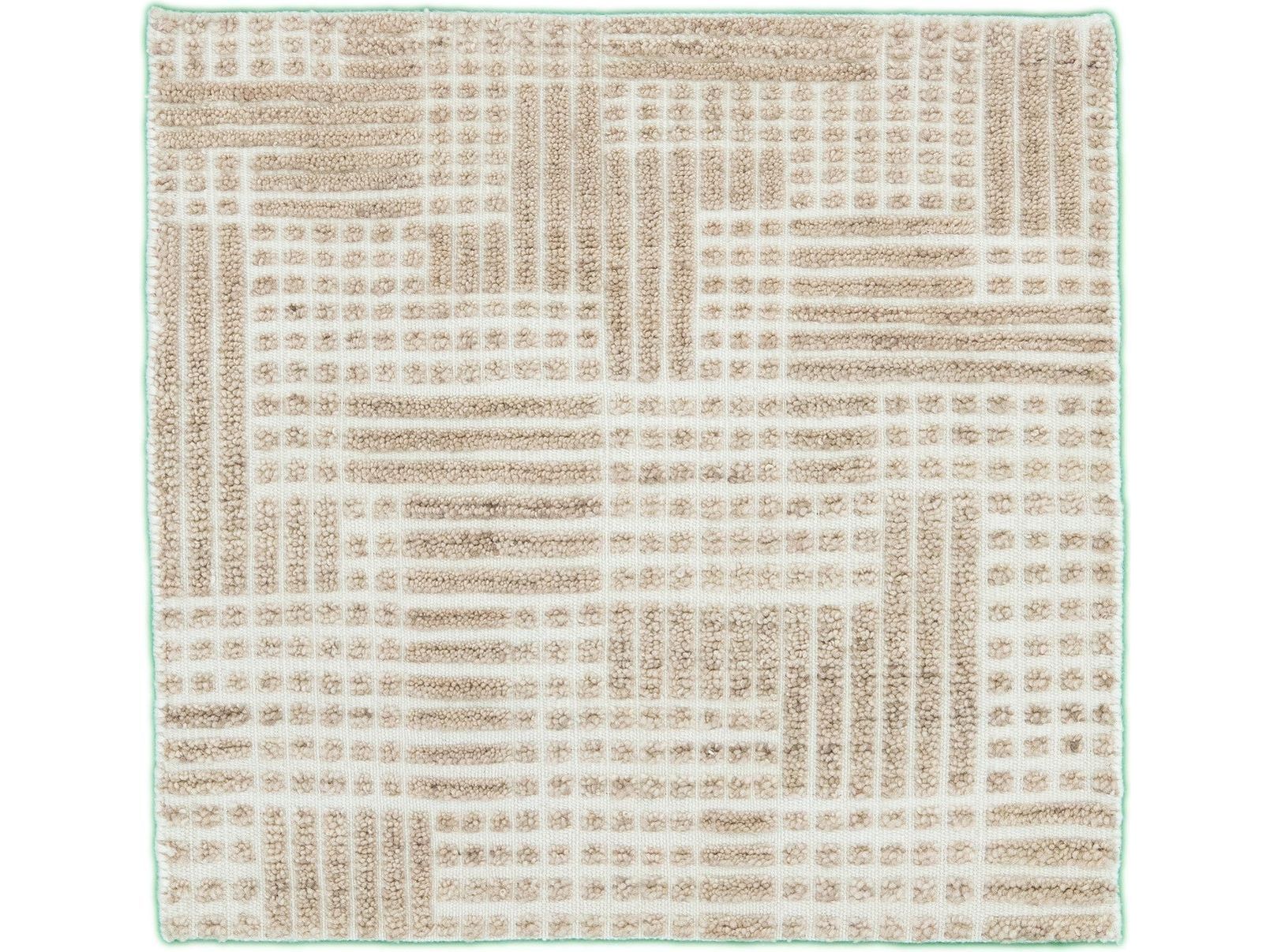 Modern Texture Style Custom Wool Rug