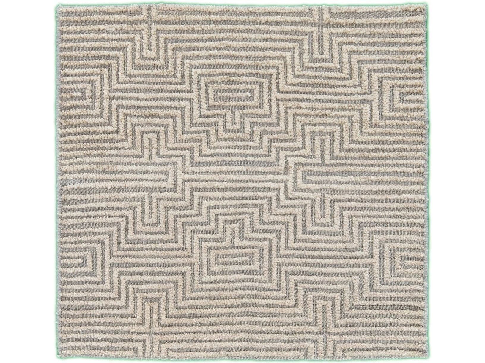 Modern Moroccan Style Custom Wool Rug
