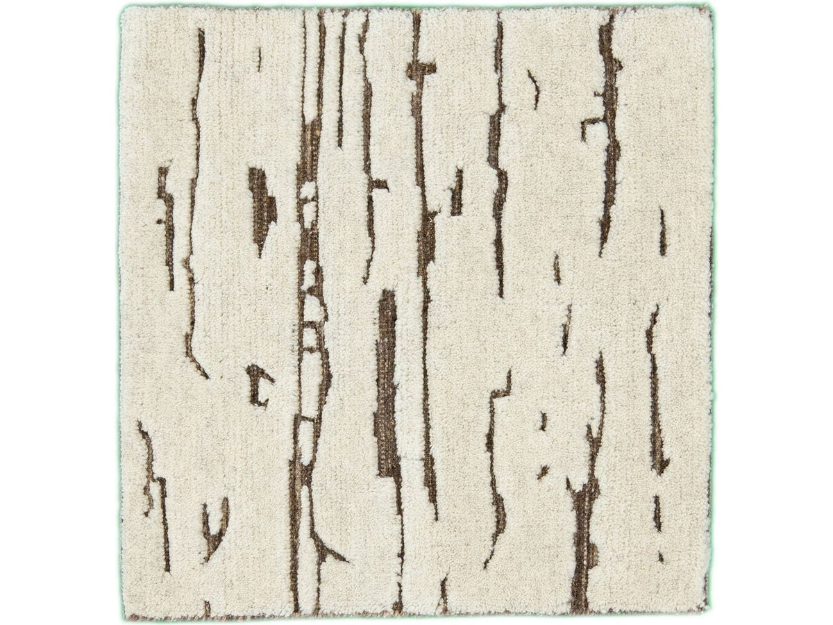 Modern Moroccan Wool Custom Rug