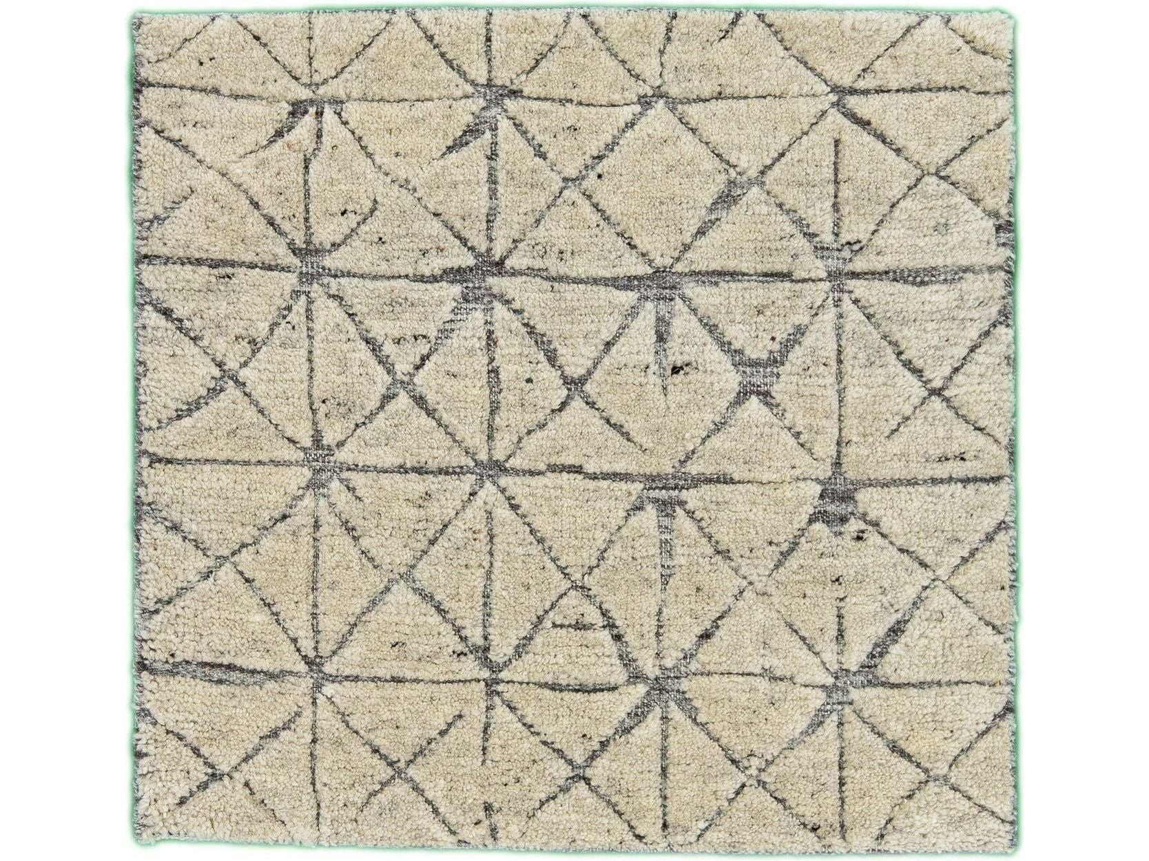 Modern Moroccan Custom Wool Rug