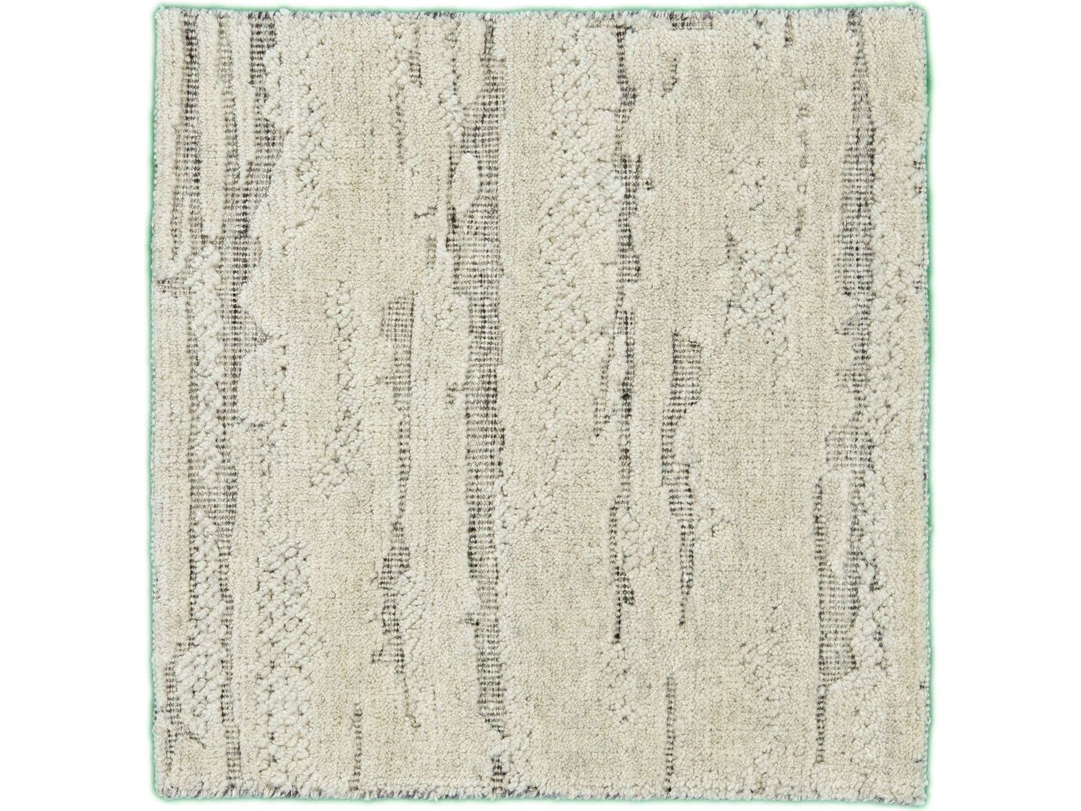Modern Texture Style Custom Wool Rug