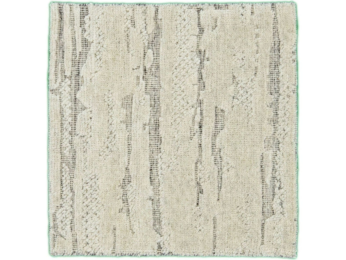 Modern Moroccan Wool Custom Rug