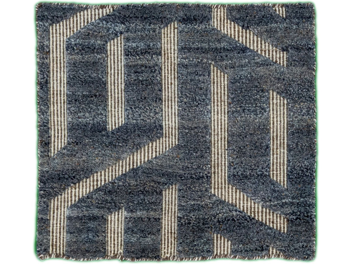 Modern Moroccan Wool Custom Rug