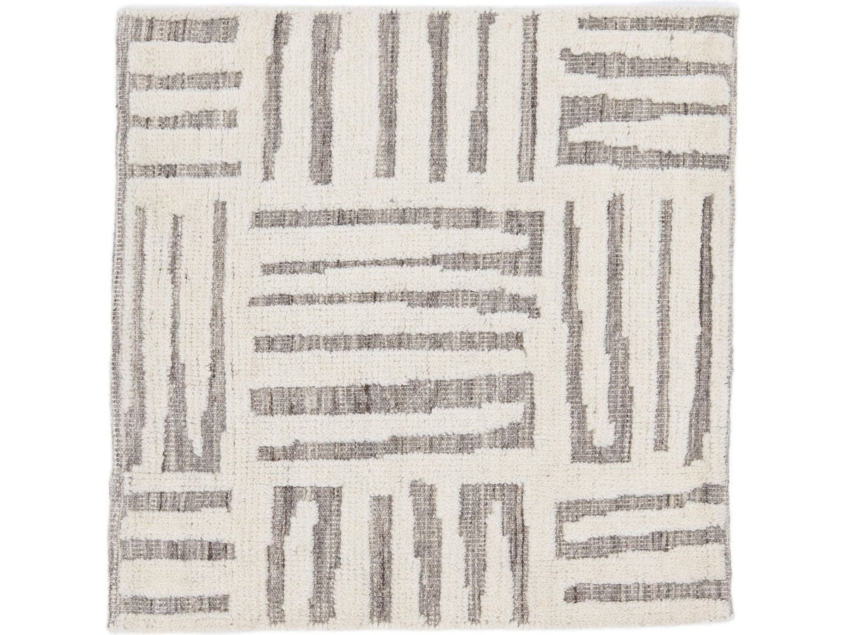 Modern Moroccan Wool Custom Rug