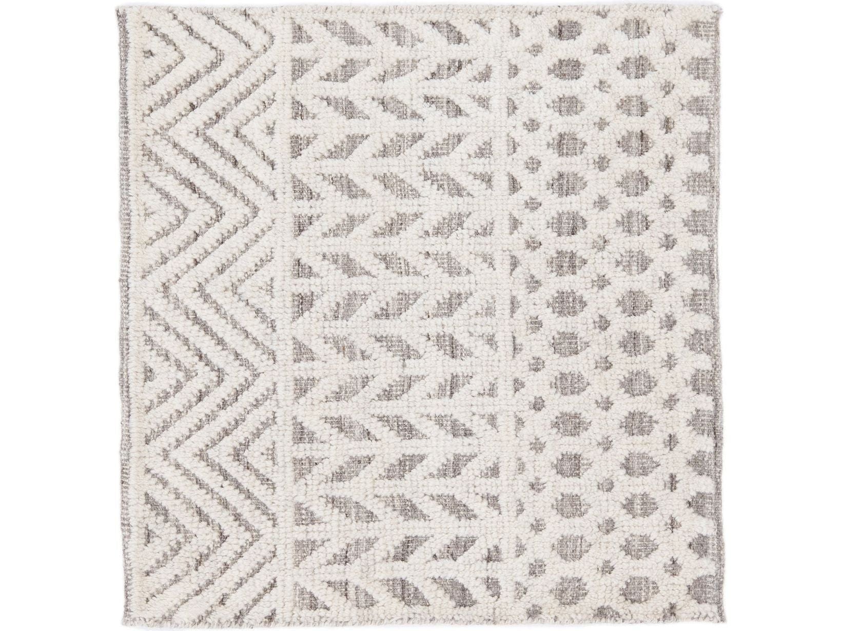Modern Moroccan Style Custom Wool Rug