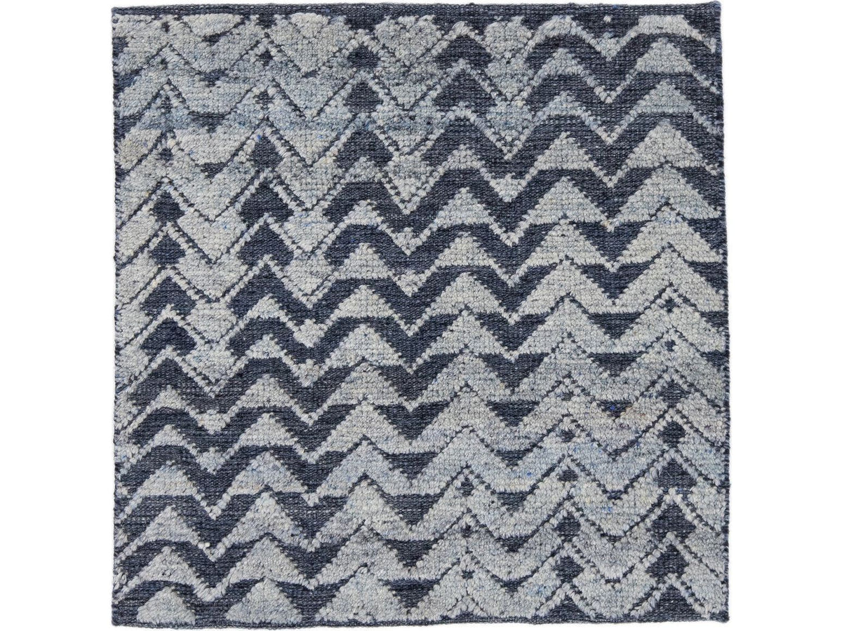 Modern Moroccan Wool Custom Rug
