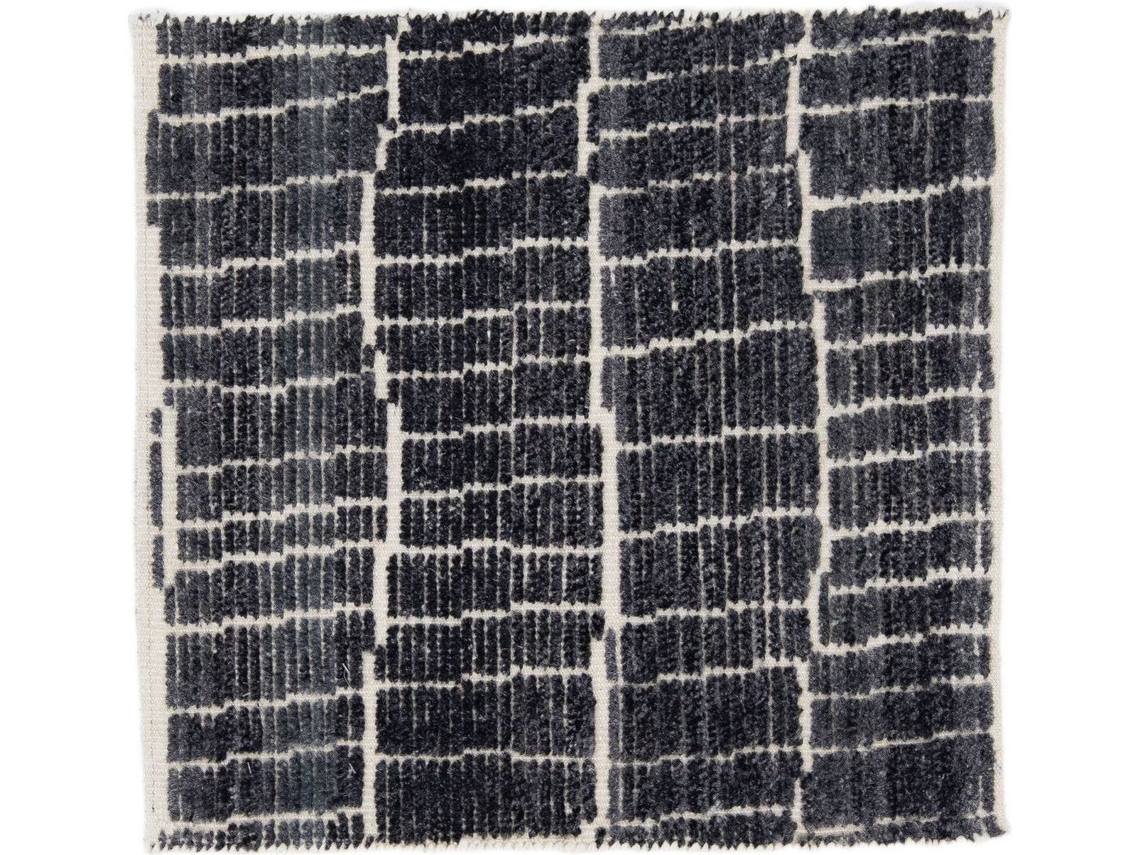 Modern Moroccan Style Custom Wool Rug