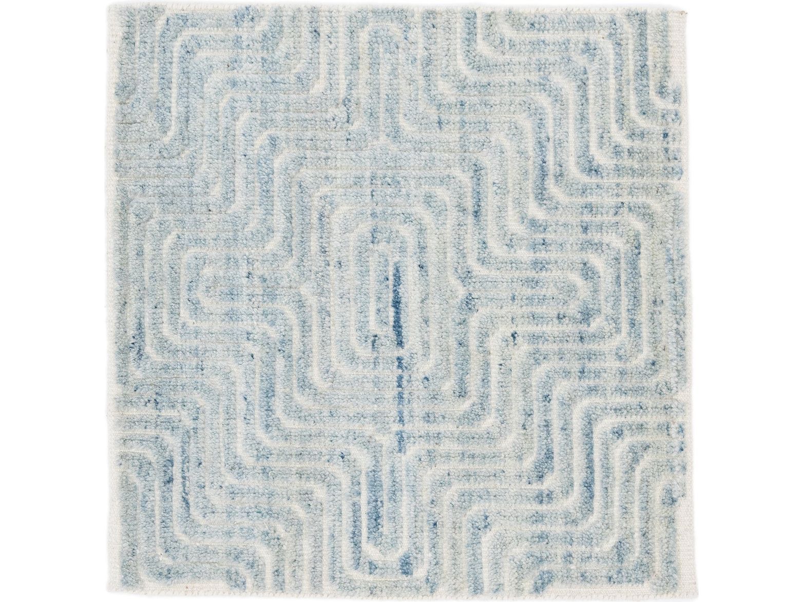 Modern Moroccan Style Custom Wool Rug