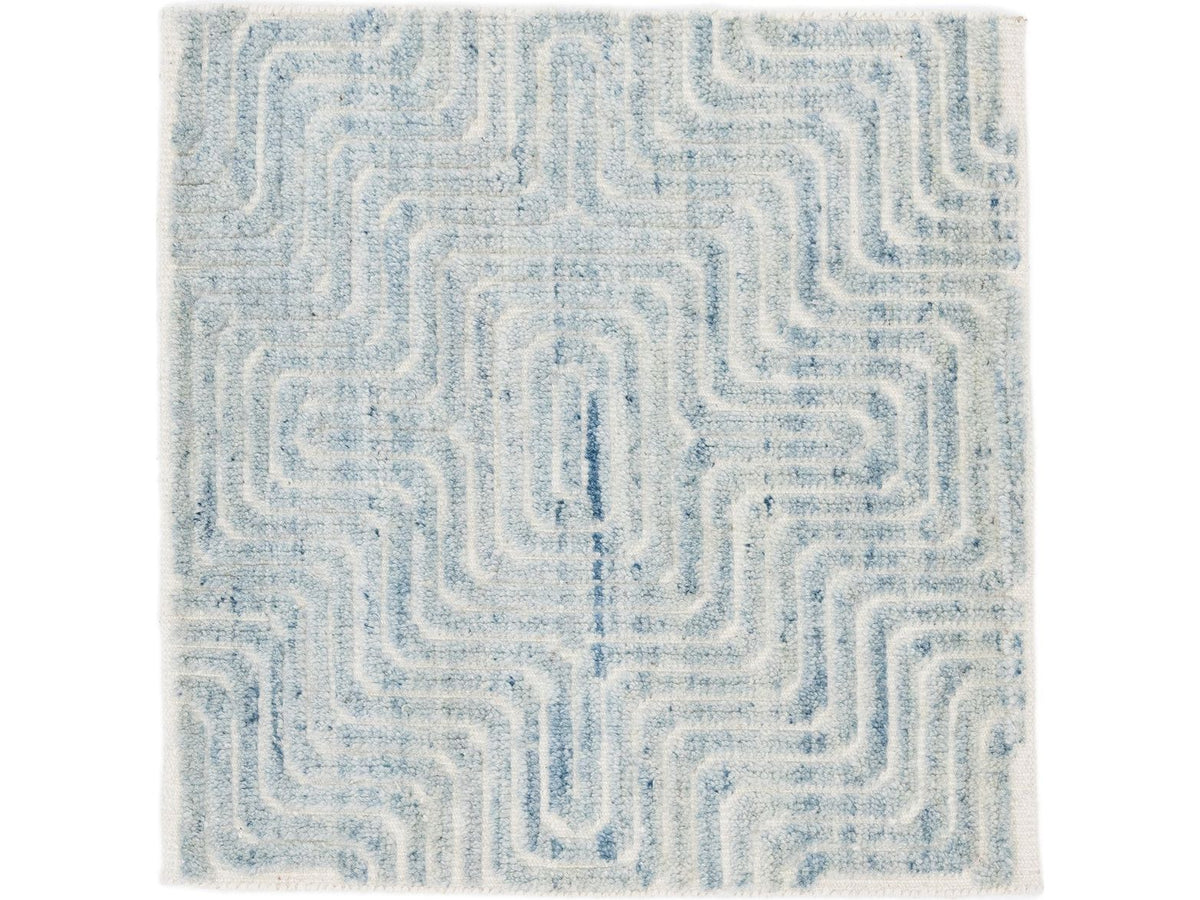 Modern Moroccan Wool Custom Rug