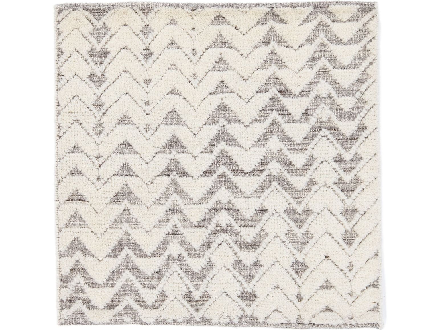 Modern Moroccan Style Custom Wool Rug