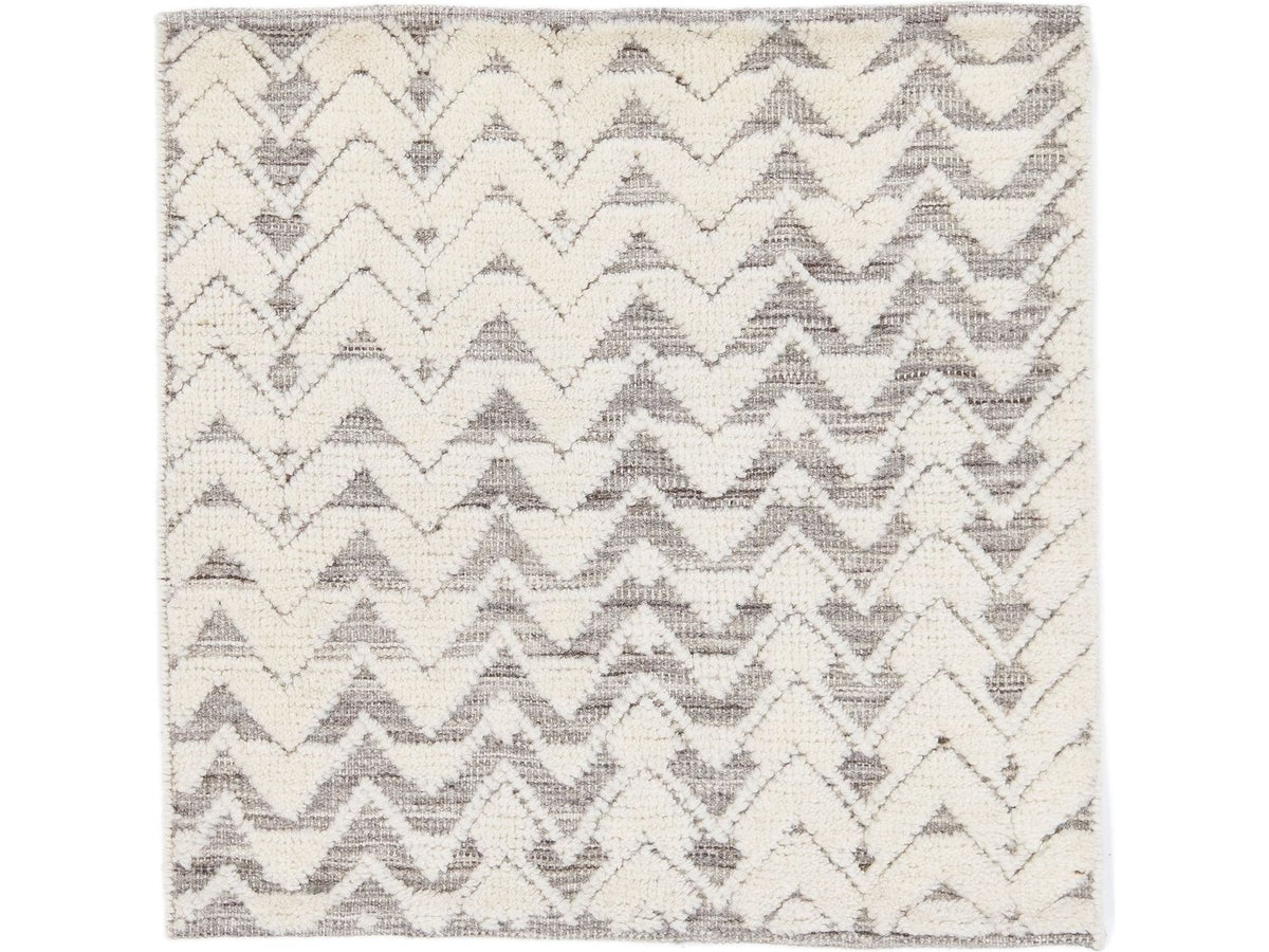 Modern Moroccan Wool Custom Rug