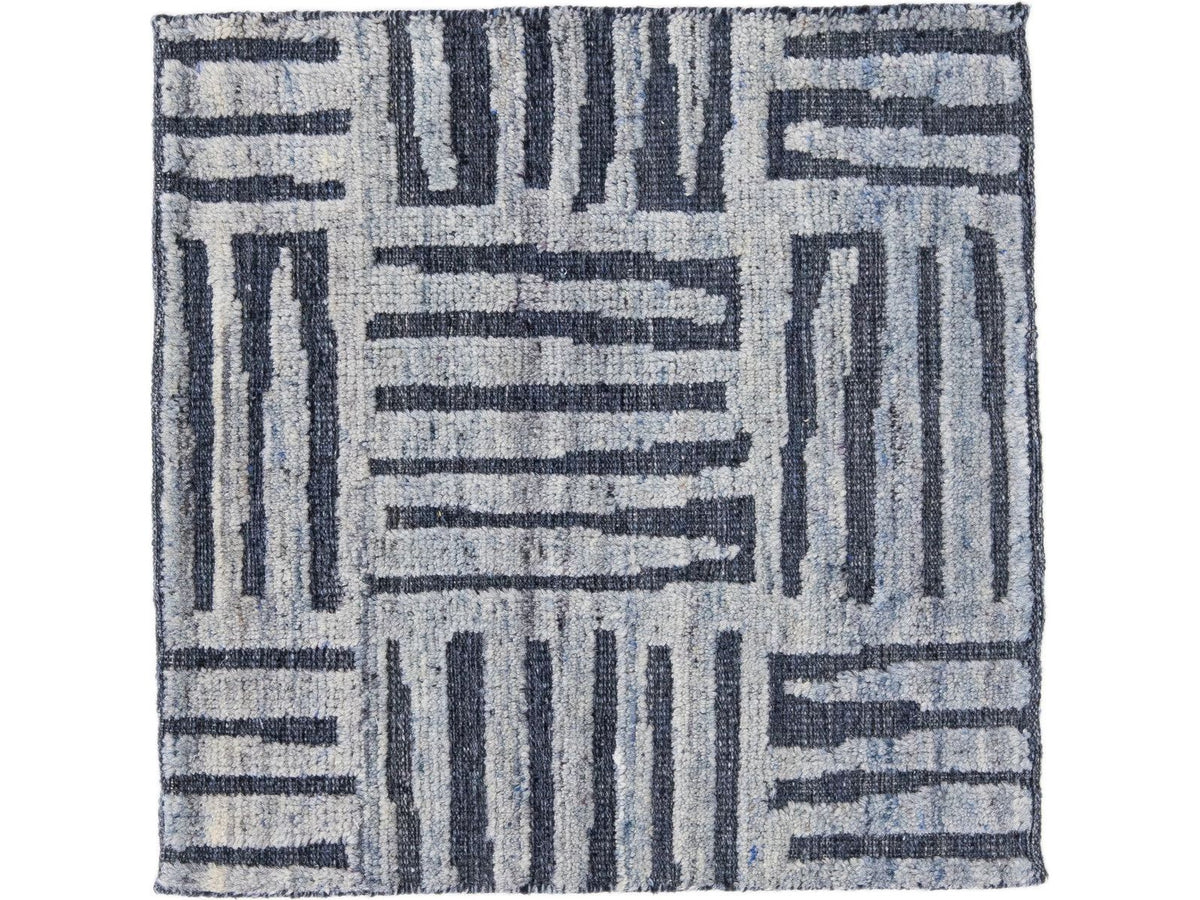 Modern Moroccan Wool Custom Rug