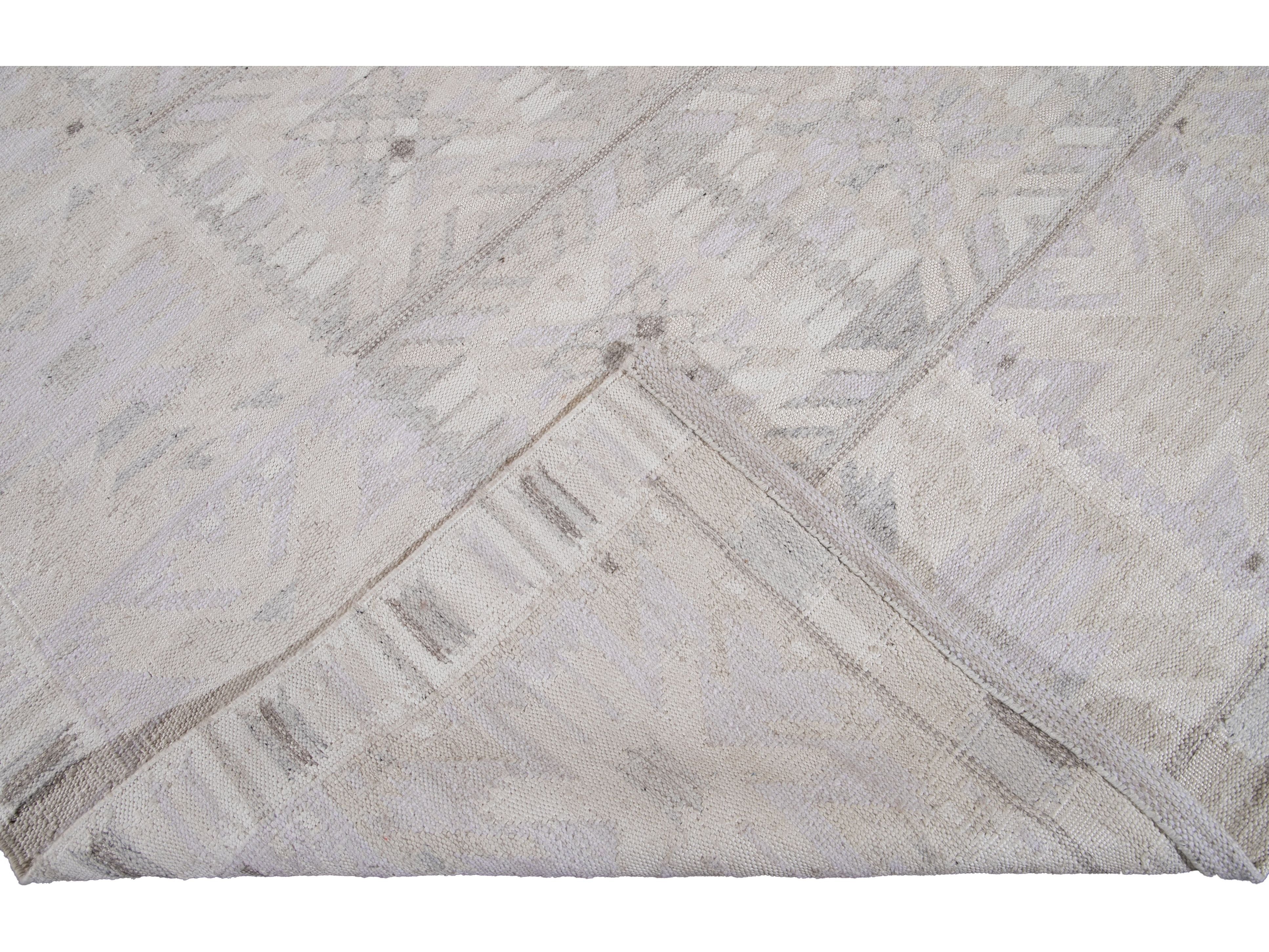Modern Swedish Style Wool Rug 12 X 14