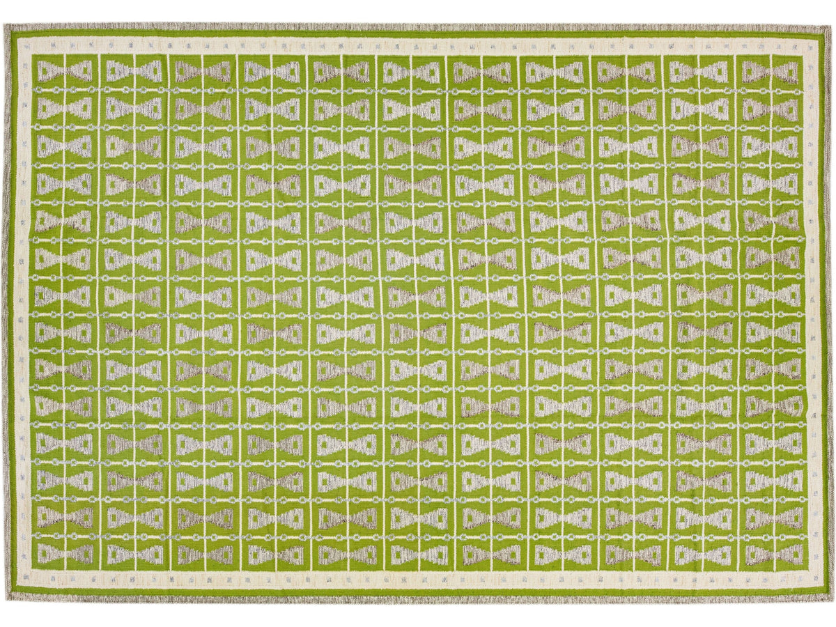 Modern Swedish Wool Rug 12 X 18