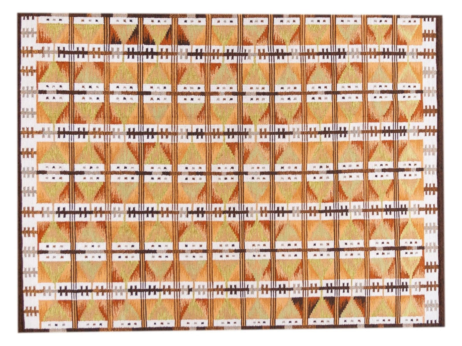 Modern Swedish Wool Rug 9 X 12