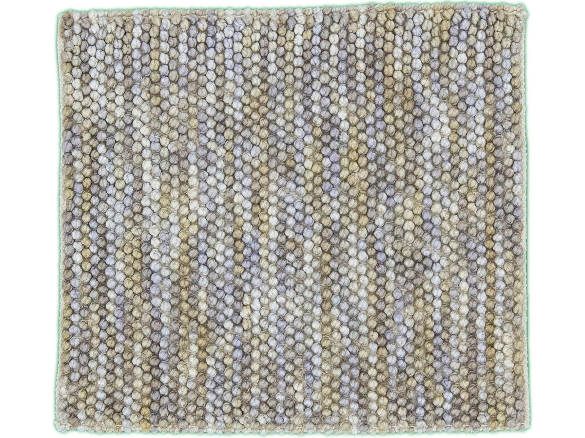 Modern Textured Wool Custom Rug