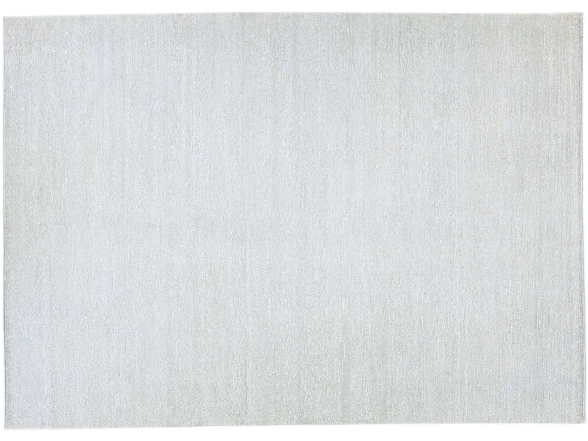 Modern Desert Collection Wool & Silk Rug 10 X 14