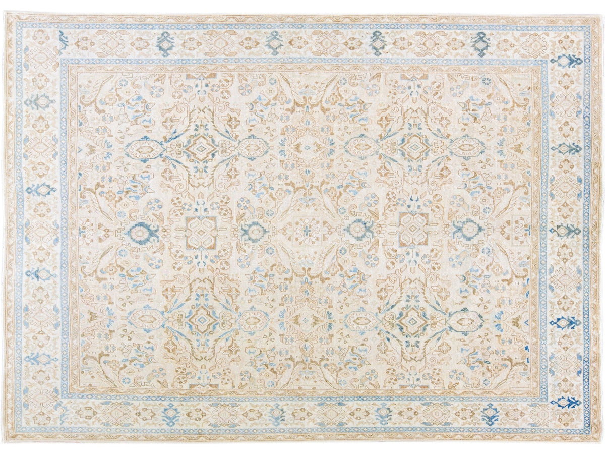 Antique Mahal Wool Rug 9 X 13