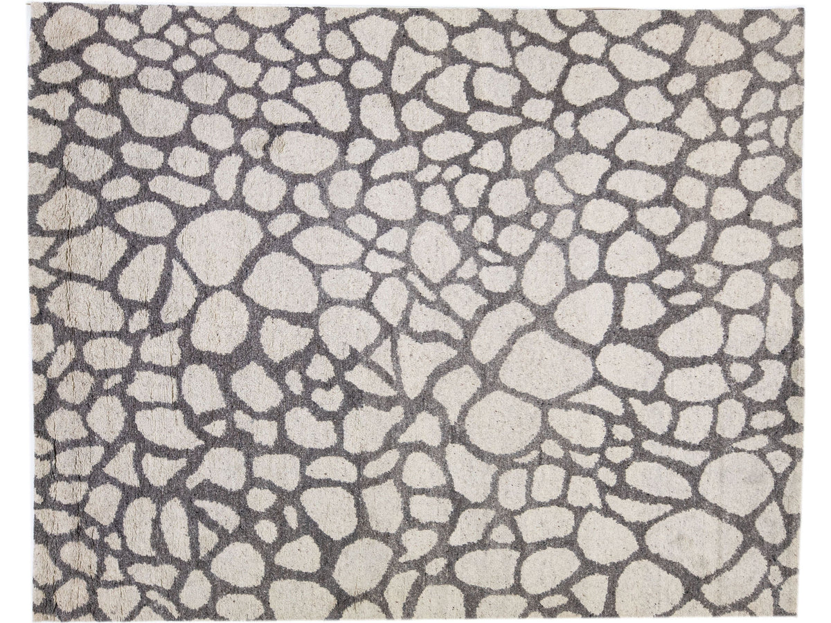 Modern Moroccan Wool Rug 8 X 10