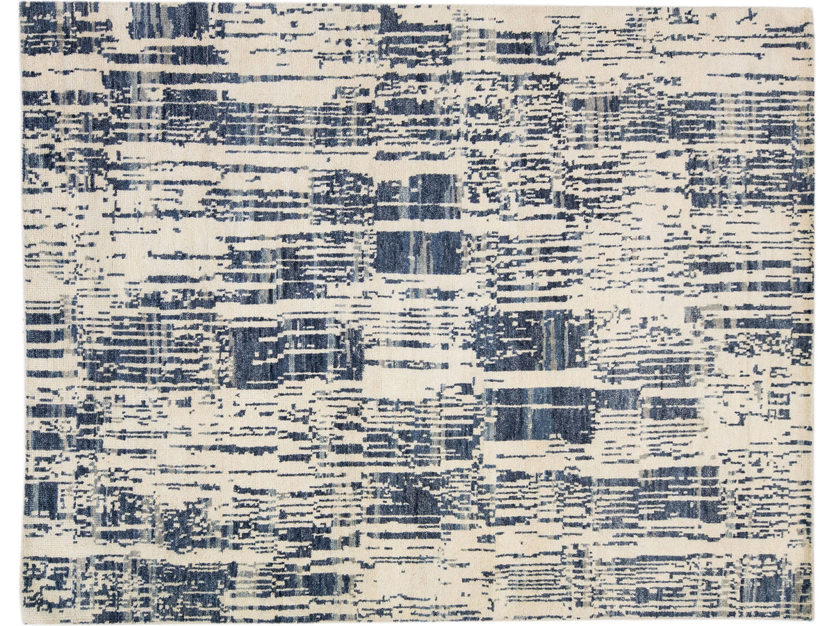 Modern Texture Wool Rug 8 X 10
