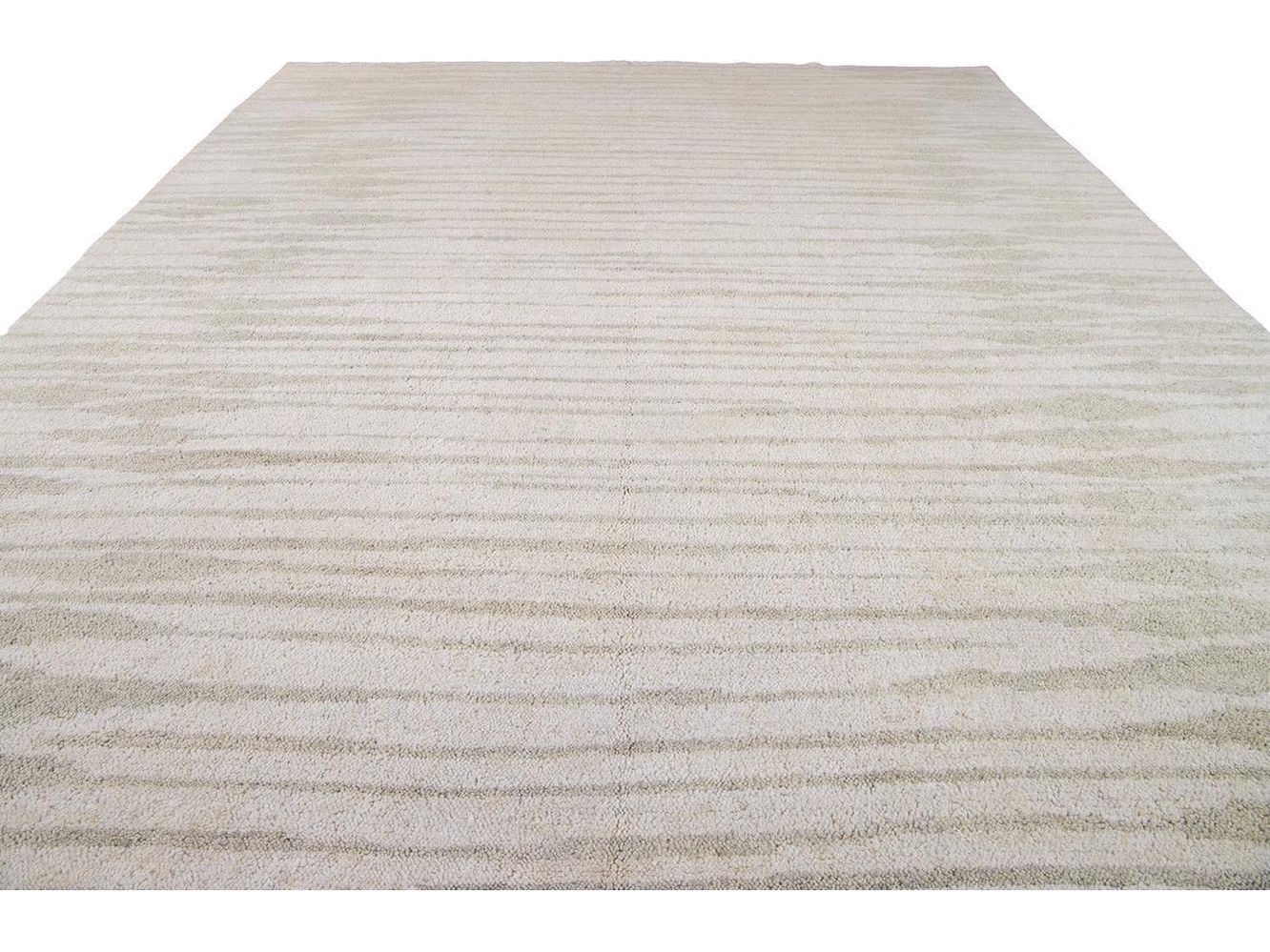 Modern Moroccan Style Wool Rug 12 X 15