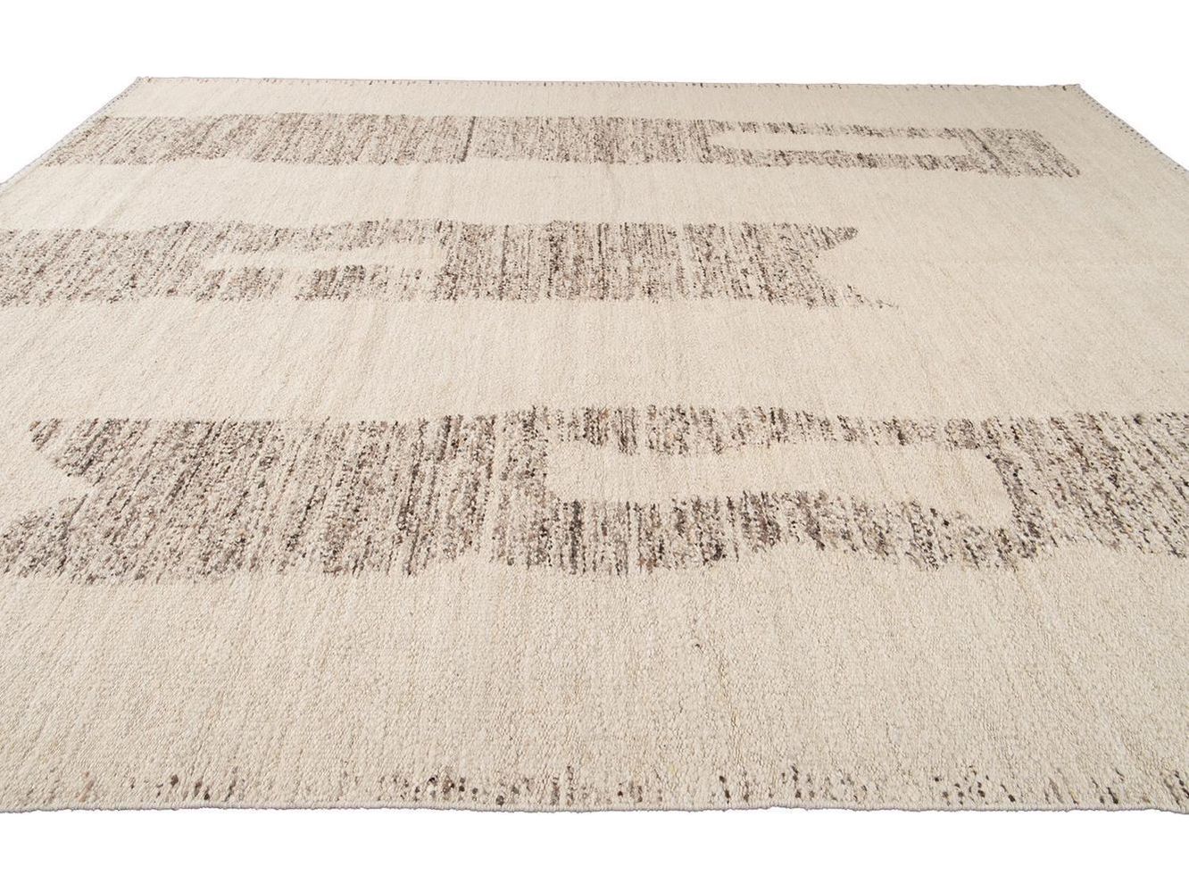 Modern Moroccan Style Wool Rug 12 X 15