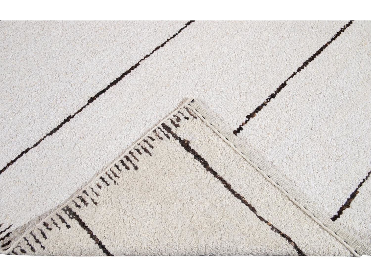 Modern Moroccan Style Wool Rug 12 X 15