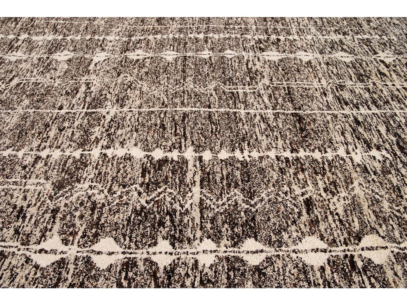 Modern Moroccan Style Wool Rug 12 X 15