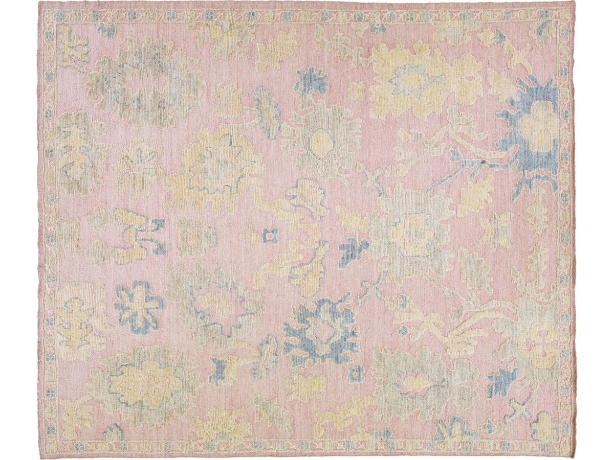 Modern Oushak Wool Rug 13 X 15