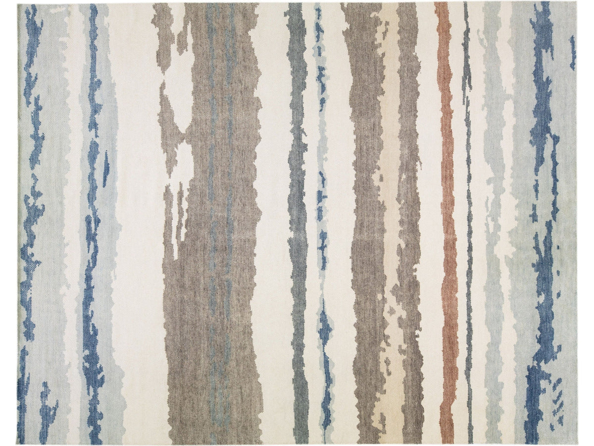Modern Moroccan Wool Rug 12 X 15