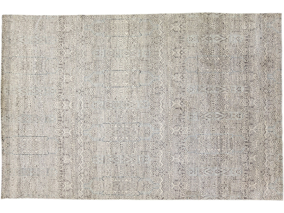 Modern Safi Wool Rug 9 X 13