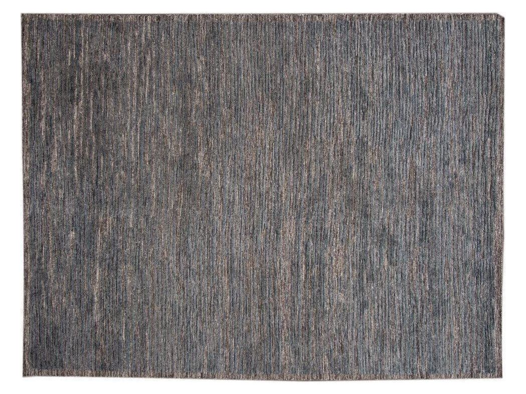 Modern Textured High Low Wool Rug 9 X 12