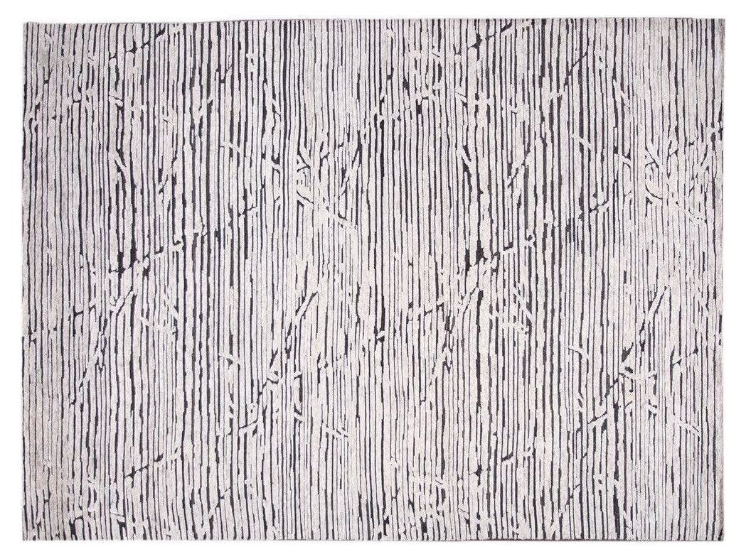 Modern Textured High Low Wool Rug 10 X 14