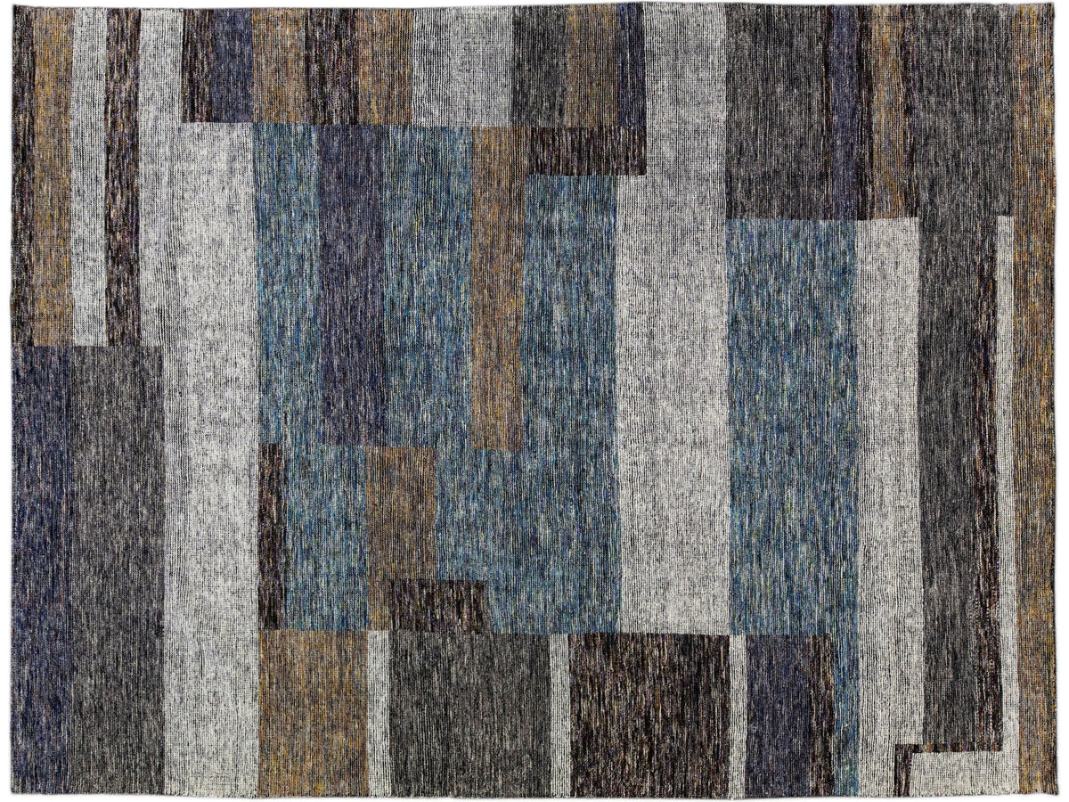 Modern Safi Abstract Wool Rug 9 X 12