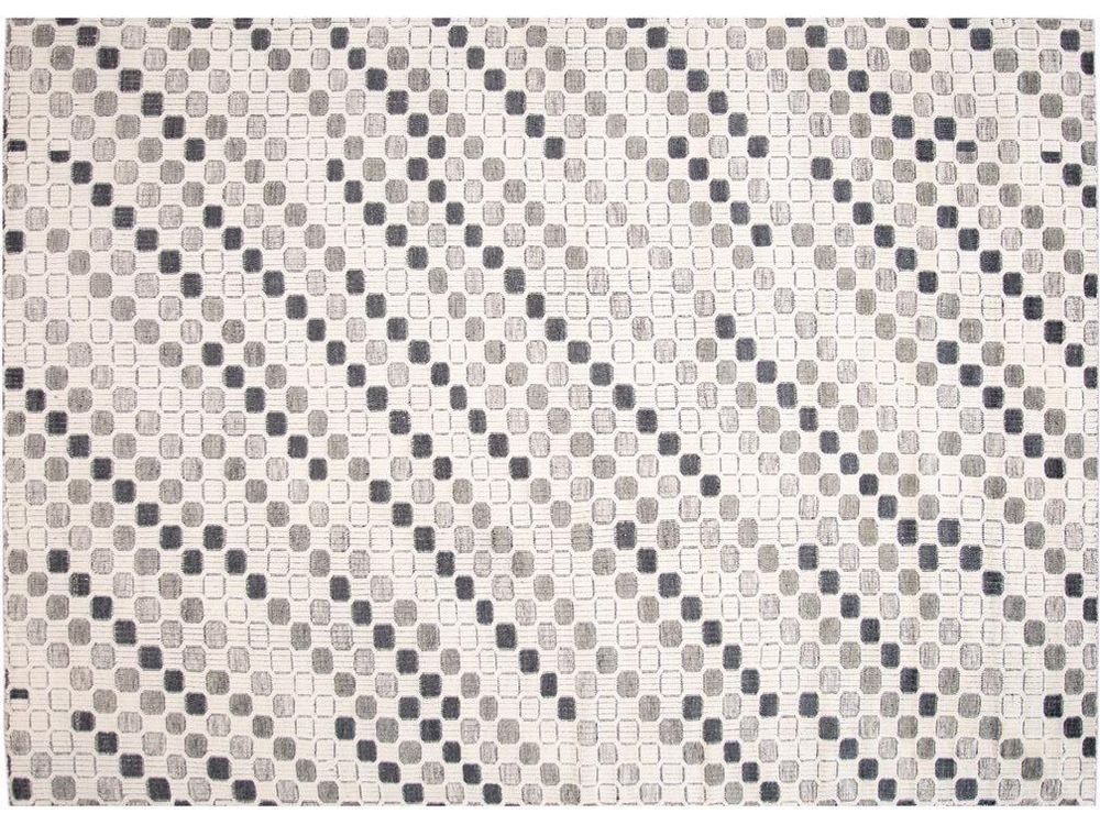Contemporary High Low Textured Wool Rug 10 X 14