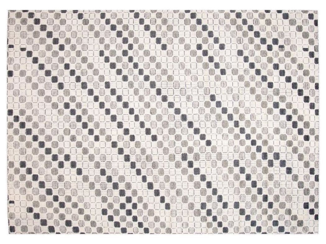 Contemporary Textured High Low Wool Rug 10 X 14