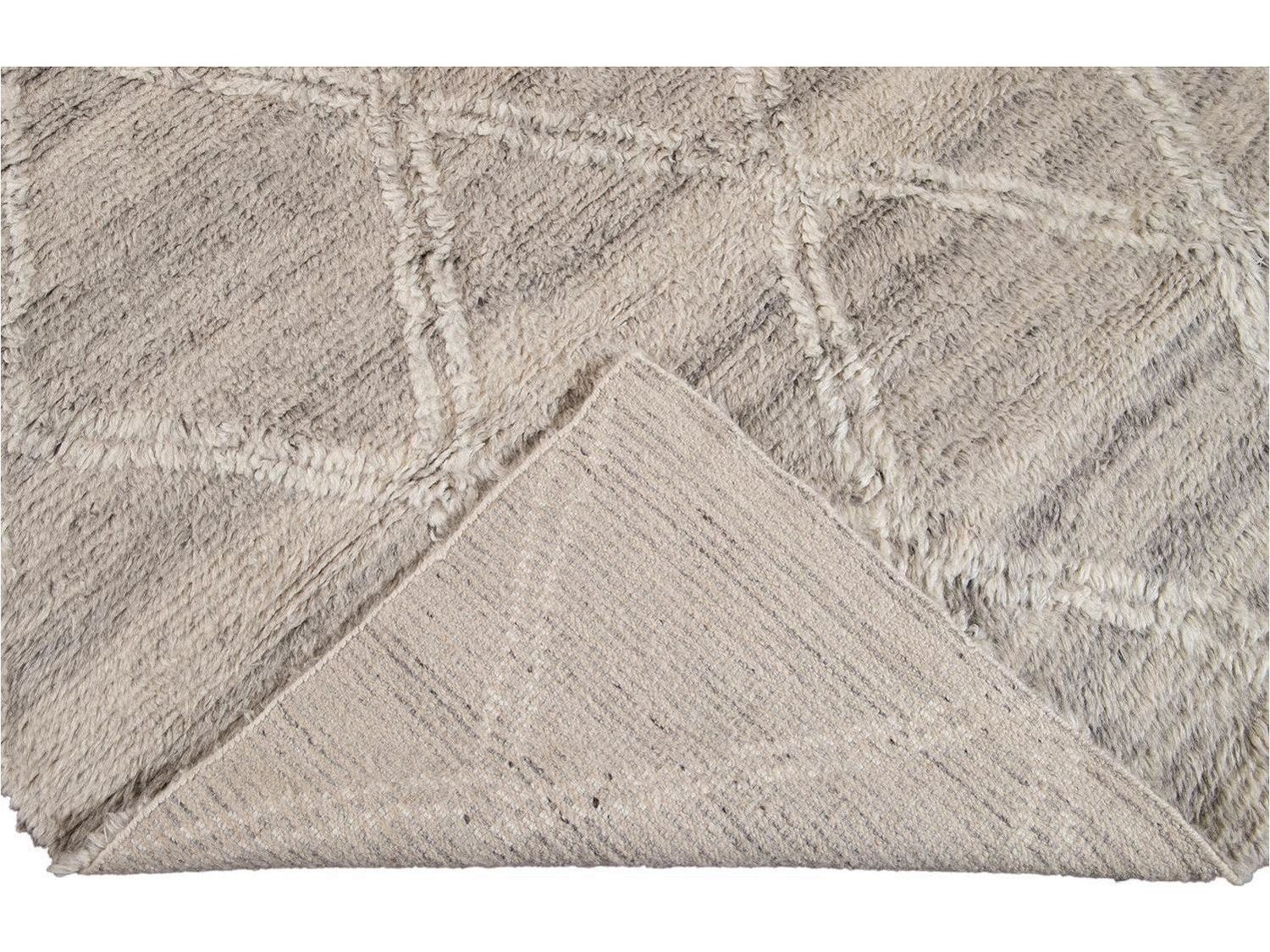 Modern Moroccan Style Wool Rug 12 X 15