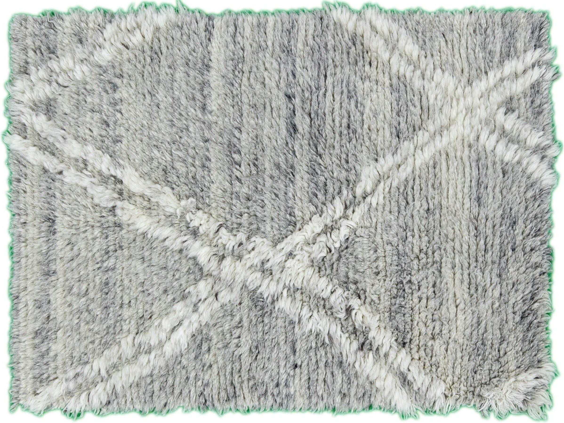 Modern Moroccan Style Custom Wool Rug