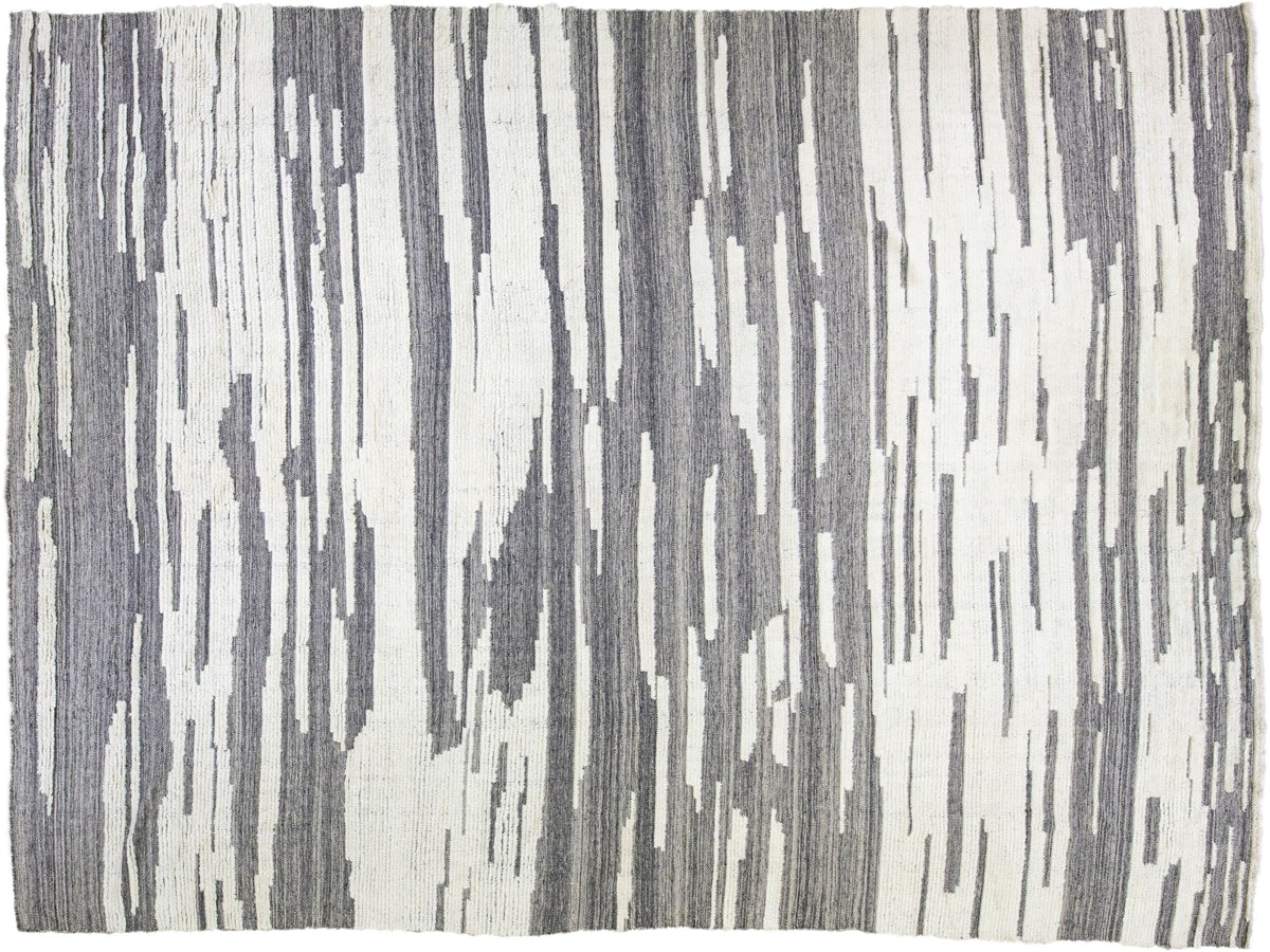 Modern Safi Moroccan Wool Rug 12 X 15
